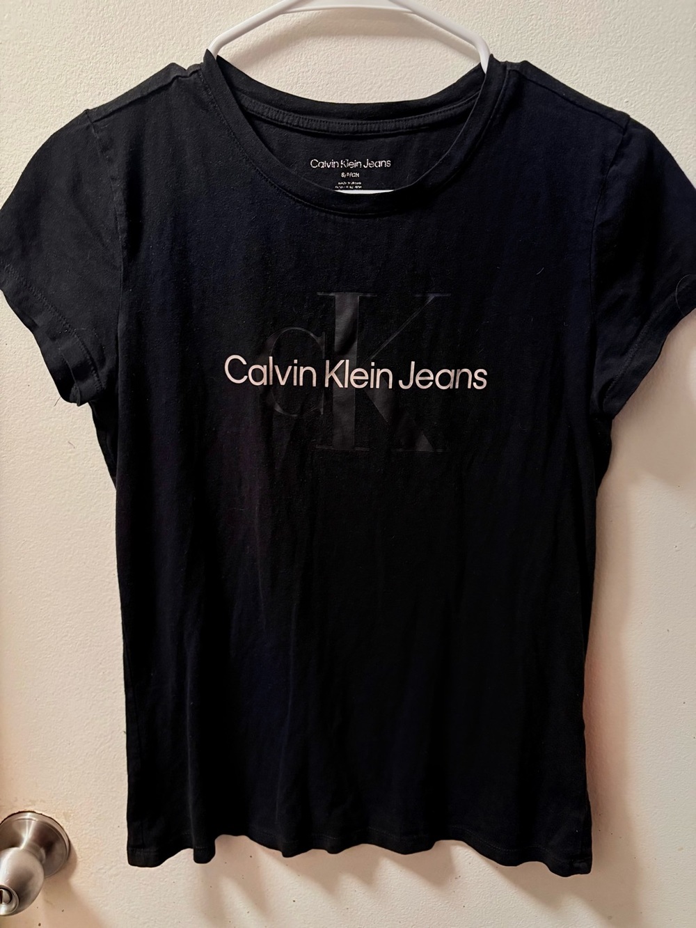 Calvin Klein Jeans Logo Graphic Classic T-Shirt Black Small